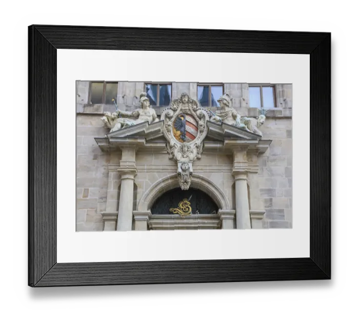 Framed Print : Right portal of the west facade
