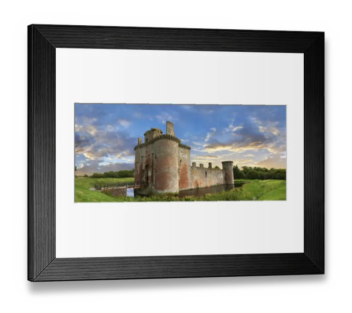 Framed Print : Exterior of Caerlaverock Castle