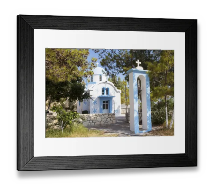 Framed Print : Orthodox Church, in Gra Ligia, Crete, Greece