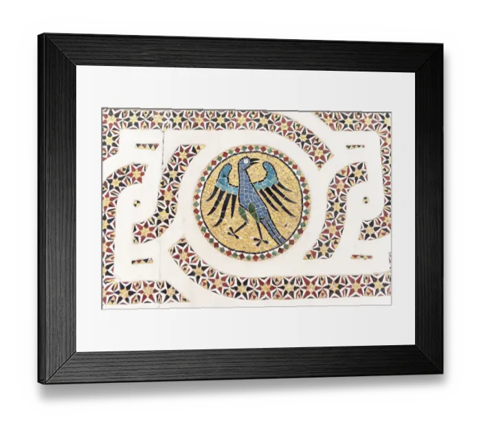 Framed Print : Byzantine mosaic, symbol eagle for St Framed Print : Byzantine mosaic, symbol eagle for St