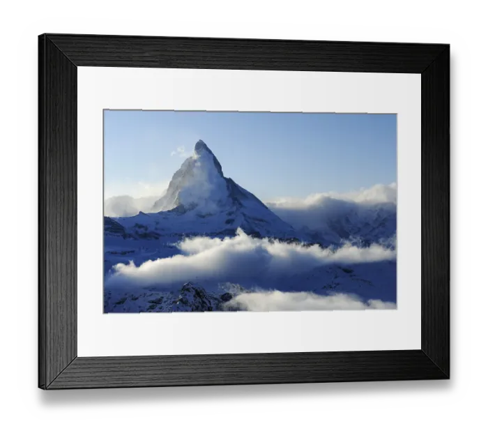 Framed Print : Mt. Matterhorn, shrouded in clouds Framed Print : Mt. Matterhorn, shrouded in clouds
