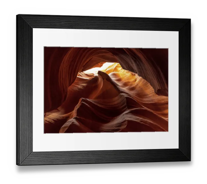 Framed Print : Depending on how you look, you can see incredible shapes in Upper Canyon Framed Print : Depending on how you look, you can see incredible shapes in Upper Canyon