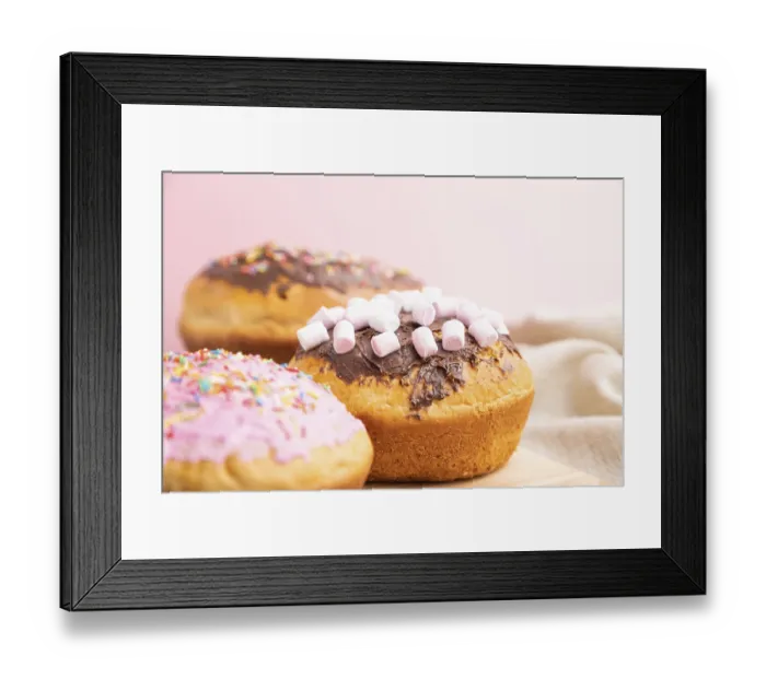 Framed Print : Homemade glazed and decorated easter pies with chocolate eggs and rabbits on a gray and pink background Framed Print : Homemade glazed and decorated easter pies with chocolate eggs and rabbits on a gray and pink background
