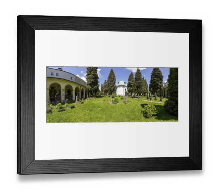 Framed Print : Burial Ground and Arcades with Gabriel Chapel Framed Print : Burial Ground and Arcades with Gabriel Chapel