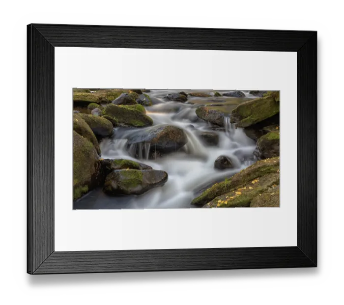 Framed Print : River Vydra, moss covered stones Framed Print : River Vydra, moss covered stones