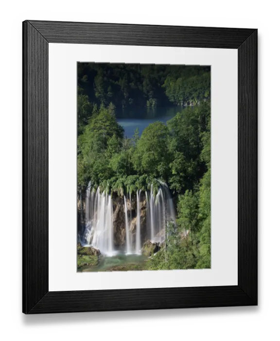 Framed Print : Galovac buk waterfall, Plitvice Lakes National Park