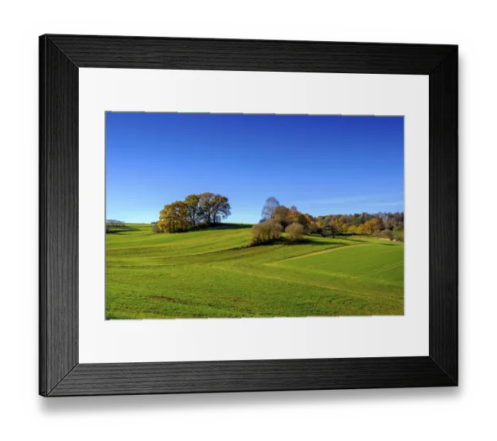 Framed Print : Fields and woods near Dopshofen Framed Print : Fields and woods near Dopshofen