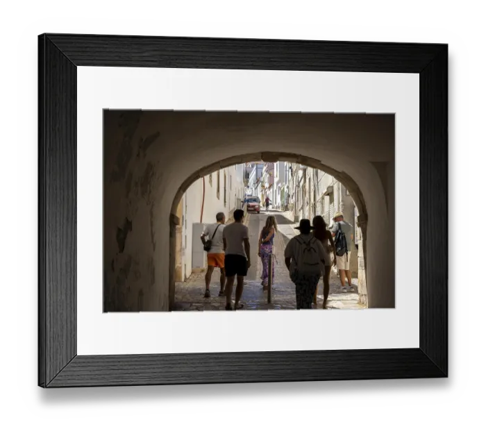 Framed Print : The old town of Lagos, in the passage of the city gate