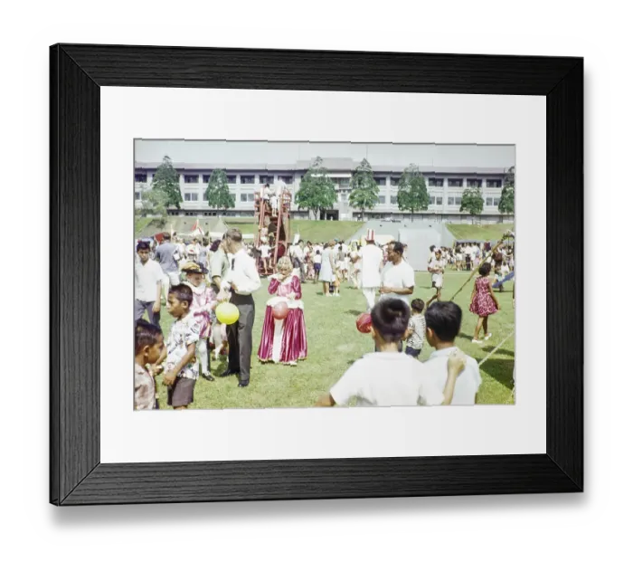 Framed Print : Garden fete community event in the grounds of HMS Terror naval base Framed Print : Garden fete community event in the grounds of HMS Terror naval base