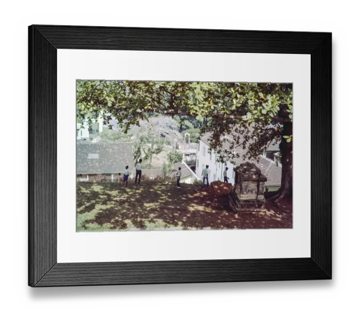 Framed Print : View from above over Porta de Santiago