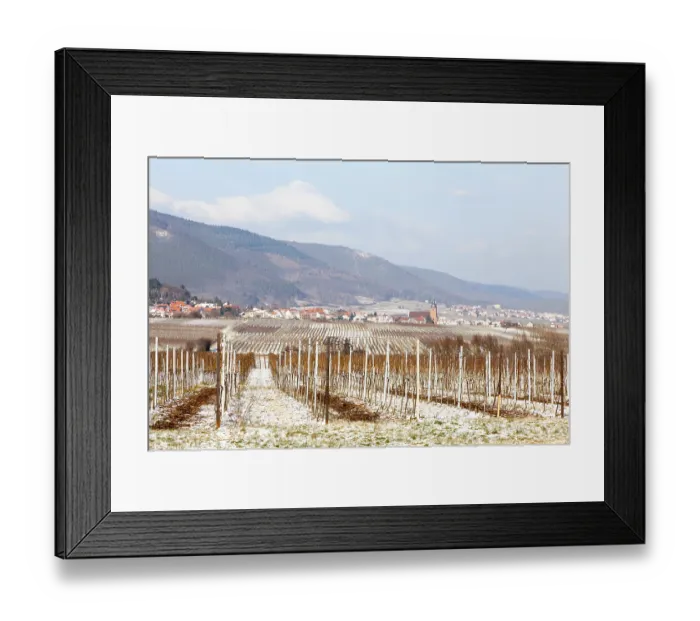 Framed Print : View of Burrweiler in winter Framed Print : View of Burrweiler in winter
