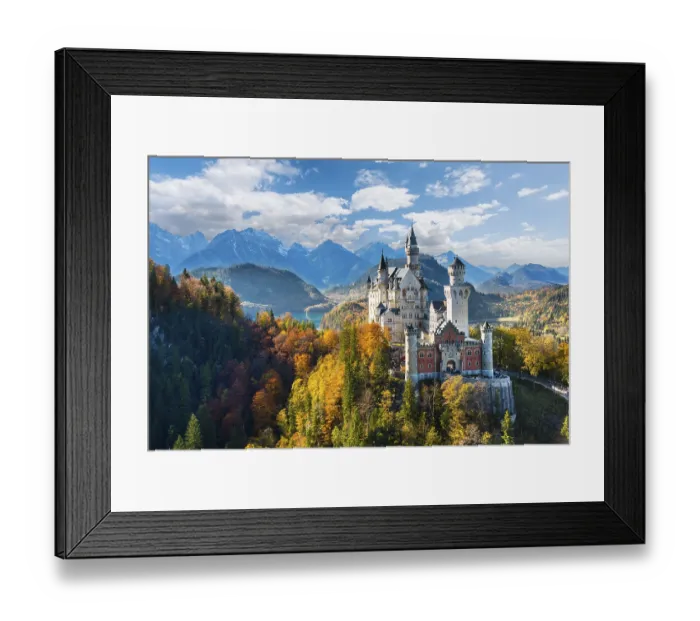 Framed Print : Neuschwanstein Castle in autumn