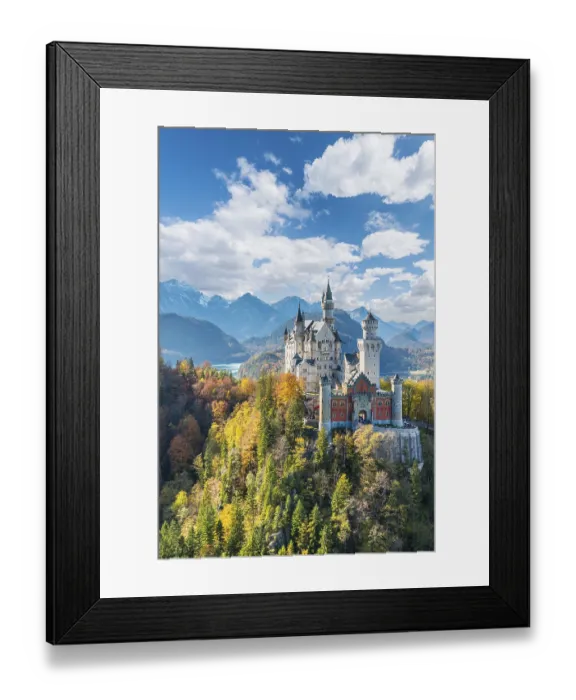 Framed Print : Neuschwanstein Castle in autumn