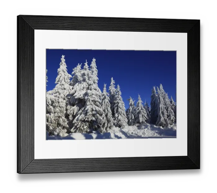 Framed Print : Winter landscape in the Fichtelgebirge