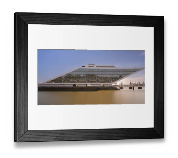 Framed Print : Long exposure of Dockland by day