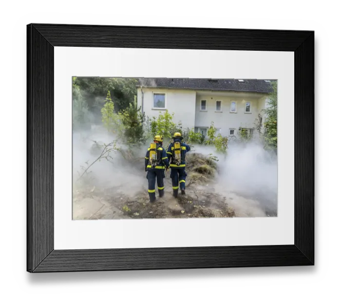 Framed Print : Civil defence exercise scenario Framed Print : Civil defence exercise scenario