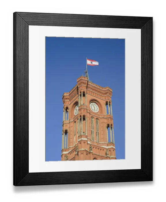Framed Print : Rotes Rathaus, RathausstraBe Framed Print : Rotes Rathaus, RathausstraBe