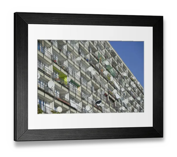 Framed Print : Social housing, Pallasseum residential building Framed Print : Social housing, Pallasseum residential building