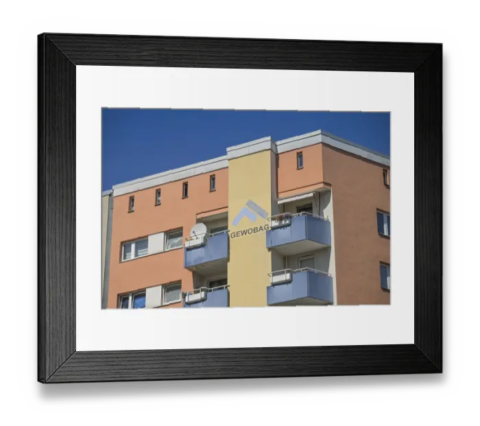 Framed Print : Gewobag, residential building, Martin-Luther-StraBe