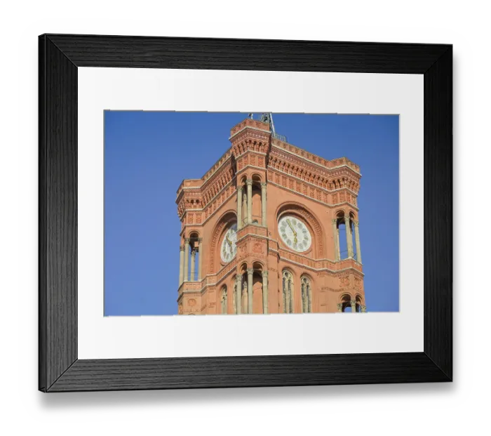 Framed Print : Rotes Rathaus, RathausstraBe