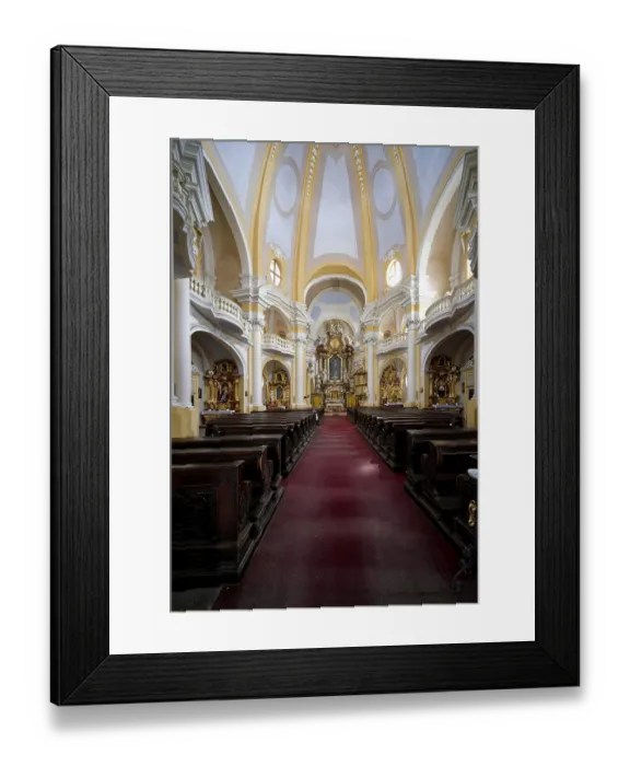 Framed Print : St Mary Magdalene Church in Baroque architecture