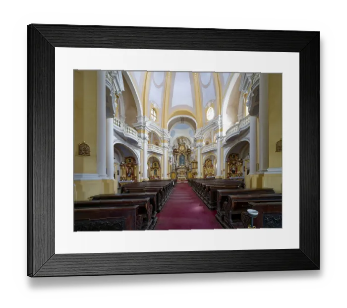 Framed Print : St Mary Magdalene Church in Baroque architecture
