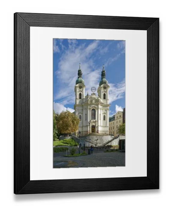 Framed Print : St Mary Magdalene Church in Baroque architecture