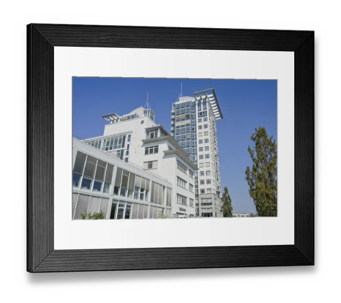 Framed Print : Twintowers residential building