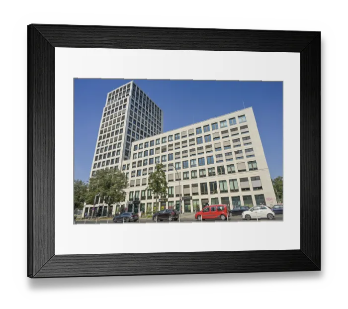 Framed Print : High-rise building, HOWOGE housing association