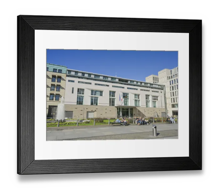 Framed Print : Embassy France, Pariser Platz, Mitte