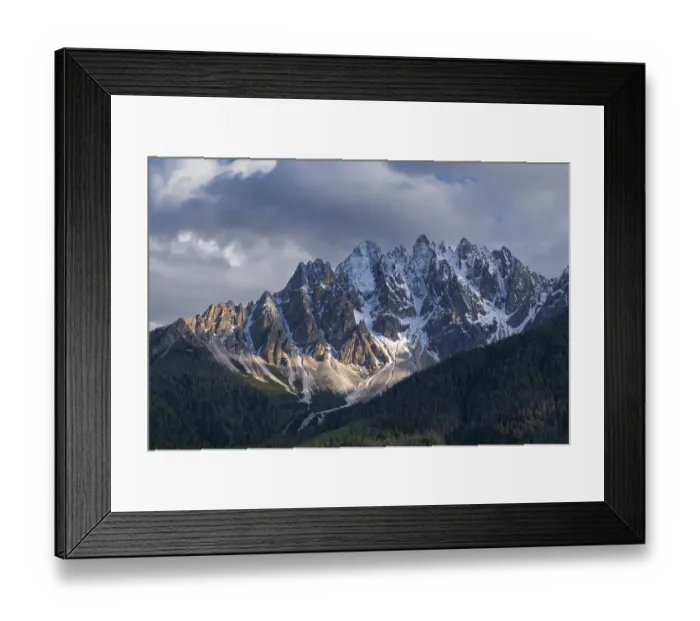 Framed Print : View of the local mountains of San Candido Framed Print : View of the local mountains of San Candido