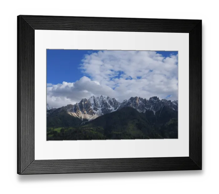 Framed Print : View of the Haunold Group, San Candido