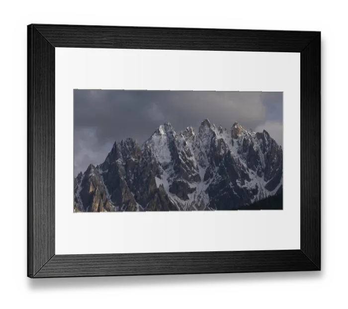 Framed Print : View of the local mountains of San Candido