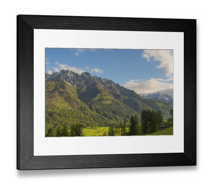 Framed Print : View of part of the local mountains of Innichen