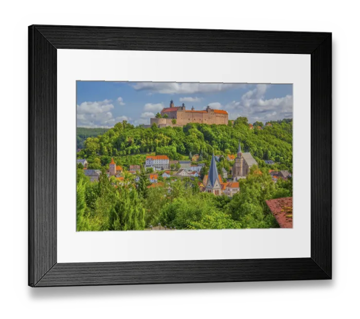 Framed Print : Old town view with the Plassenburg Framed Print : Old town view with the Plassenburg