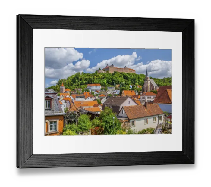 Framed Print : Old town view with the Plassenburg Framed Print : Old town view with the Plassenburg