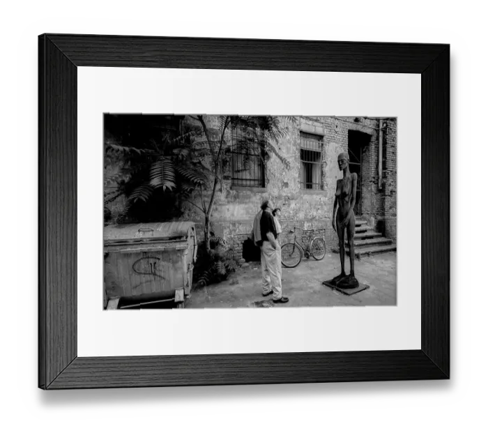 Framed Print : Germany, Berlin, 24 July 1993, backyard