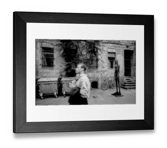 Framed Print : Germany, Berlin, 24 July 1993, backyard Framed Print : Germany, Berlin, 24 July 1993, backyard