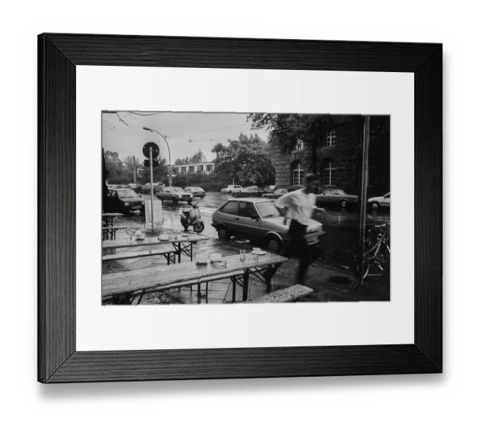 Framed Print : Germany, Berlin, 30.8.1992, rainy day