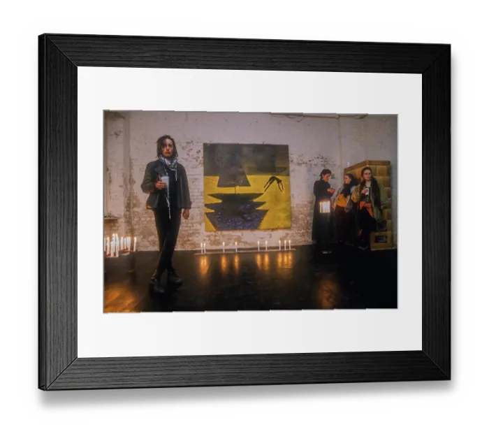 Framed Print : Germany, Berlin, 03.11.1991, Vernissage in the gallery Knaack 90 Framed Print : Germany, Berlin, 03.11.1991, Vernissage in the gallery Knaack 90