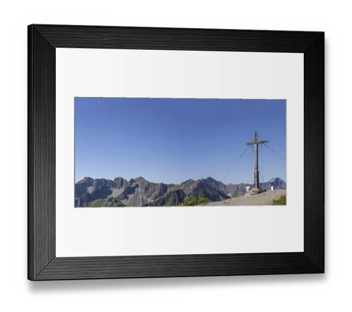 Framed Print : Summit cross on the Fellhorn, 2038m