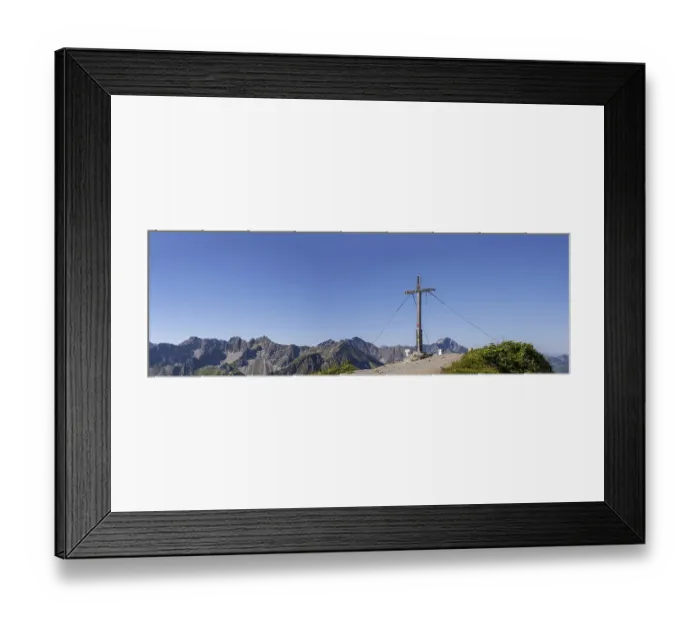 Framed Print : Summit cross on the Fellhorn, 2038m