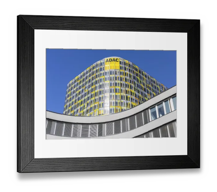 Framed Print : ADAC headquarters modern architecture building in Munich Framed Print : ADAC headquarters modern architecture building in Munich