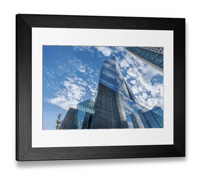 Framed Print : Israel, Tel Aviv financial business district skyline with and high tech offices