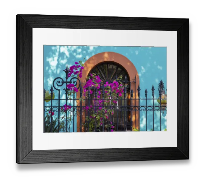 Framed Print : Mazatlan, Mexico, Colorful colonial streets in historic center near Malecon and tourist attractions