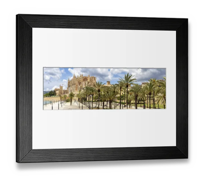 Framed Print : Cathedral Church Catedral de Palma de Majorca La Seu Panorama in Palma de Majorca Framed Print : Cathedral Church Catedral de Palma de Majorca La Seu Panorama in Palma de Majorca