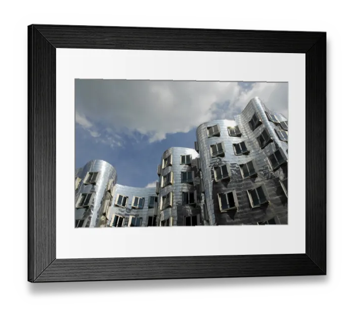 Framed Print : Neuer Zollhof, Rhine Harbour Art and Media Centre