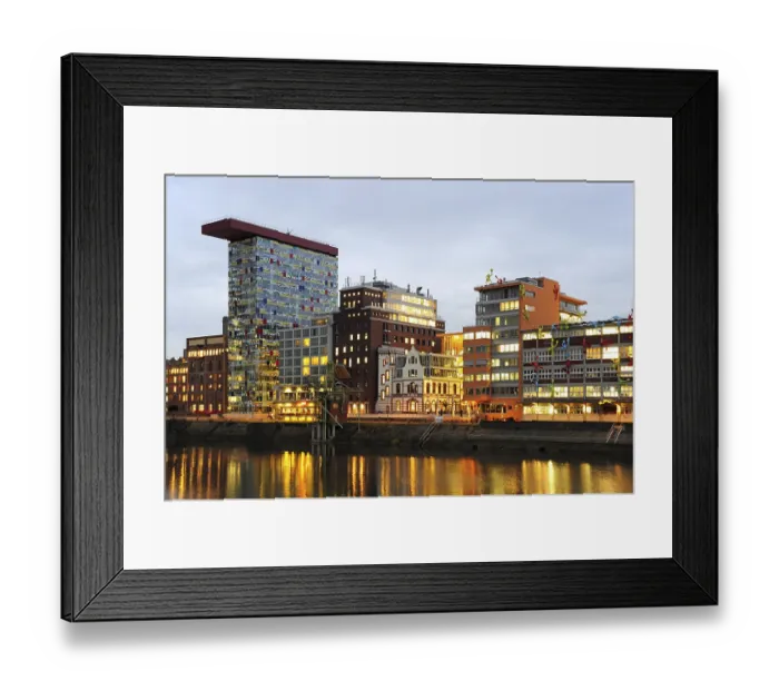 Framed Print : Modern architecture at the commercial harbour Framed Print : Modern architecture at the commercial harbour