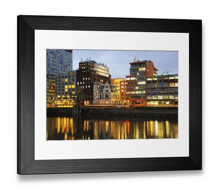 Framed Print : Modern architecture at the commercial harbour Framed Print : Modern architecture at the commercial harbour