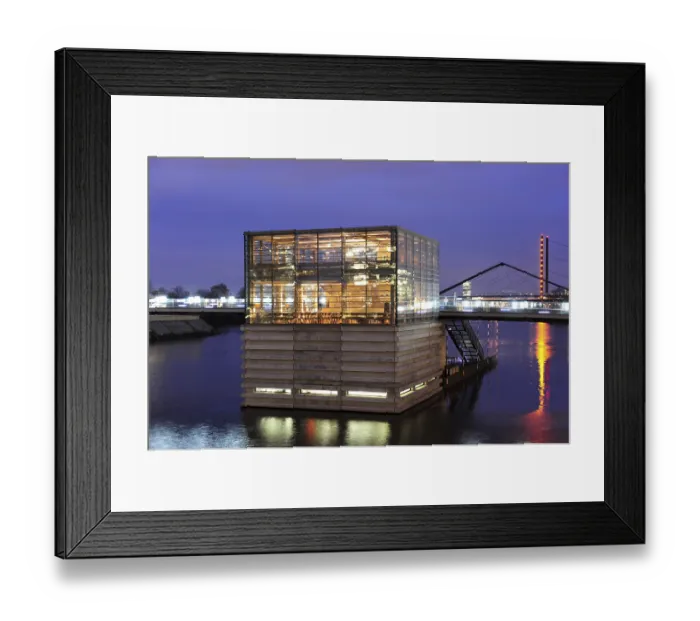 Framed Print : Modern architecture at the commercial harbour Framed Print : Modern architecture at the commercial harbour